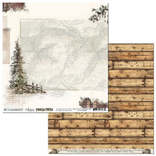49 AND MARKET 12x12 Paper: Timber & Tweed - Mountain Trail