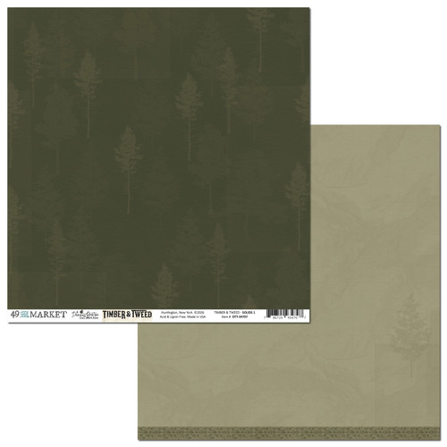 49 AND MARKET 12x12 Paper: Timber & Tweed - Solids Sheet 1