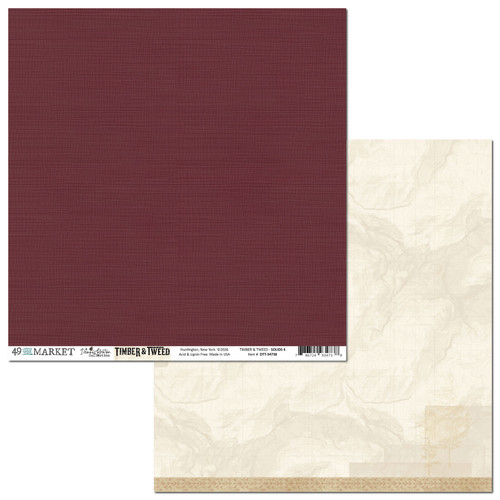 49 AND MARKET 12x12 Paper: Timber & Tweed - Solids Sheet 4