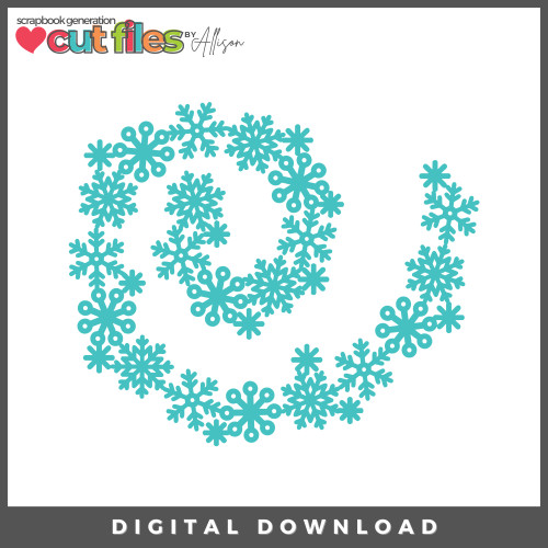 DIGITAL DOWNLOAD: Cut Files by Allison - Snowflake Swirl 2