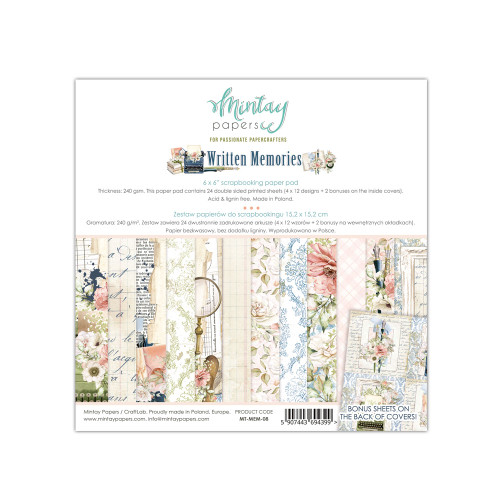 MINTAY PAPERS 6x6 Paper Pad: Written Memories