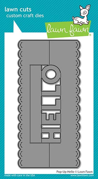 LAWN FAWN Custom Craft Die: Pop-Up Hello