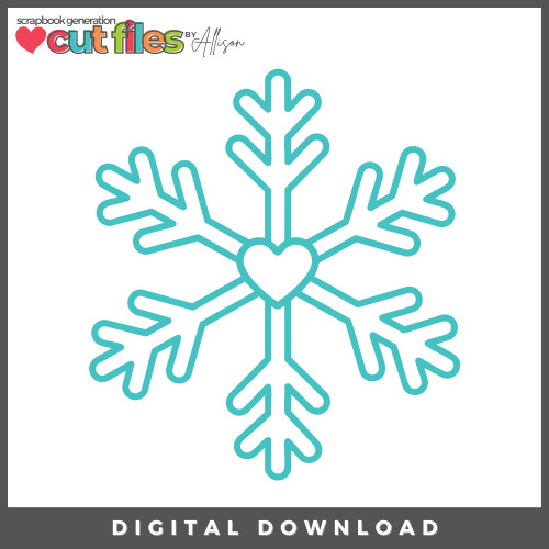 DIGITAL DOWNLOAD: Cut Files by Allison - Large Snowflake