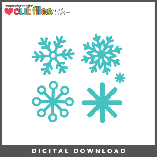 DIGITAL DOWNLOAD: Cut Files by Allison - Snowflakes