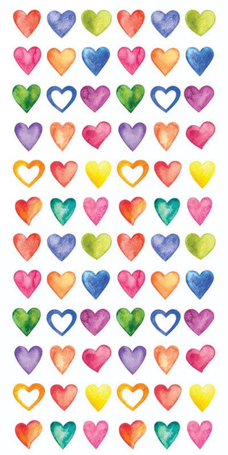 PAPER HOUSE PRODUCTIONS Decorative Stickers: Bright Hearts