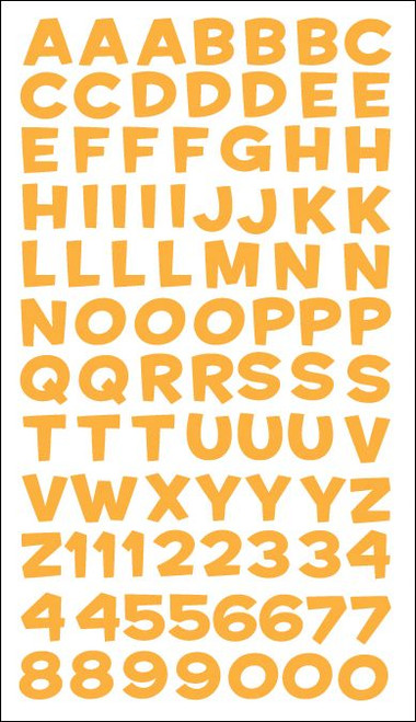 EK SUCCESS Sticko Flat Alphabet Stickers: Gold Metallic