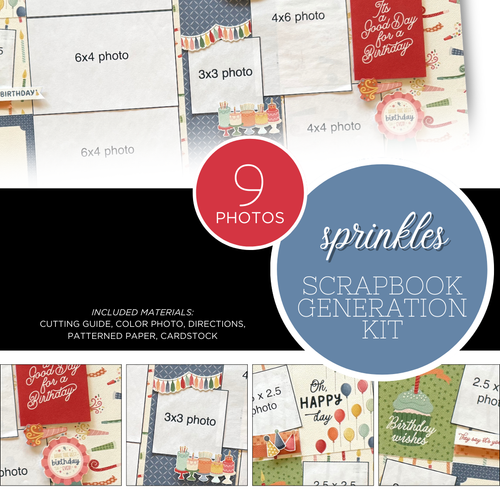 SCRAPBOOK GENERATION 1 Layout Kit: Sprinkles
