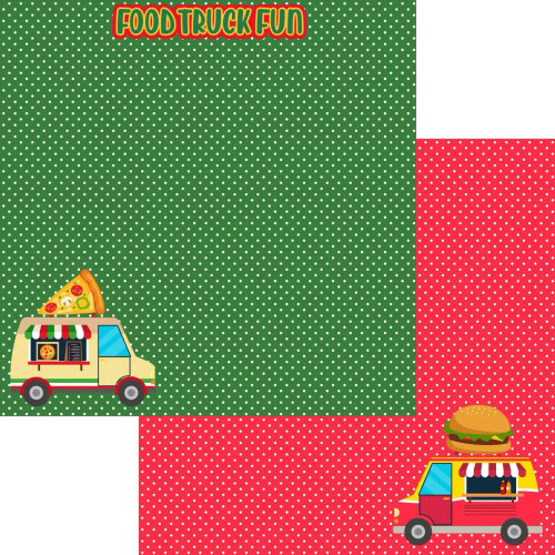 PREORDER - ships April: SSC DESIGNS Just Fun 12x12 Paper: Food Truck