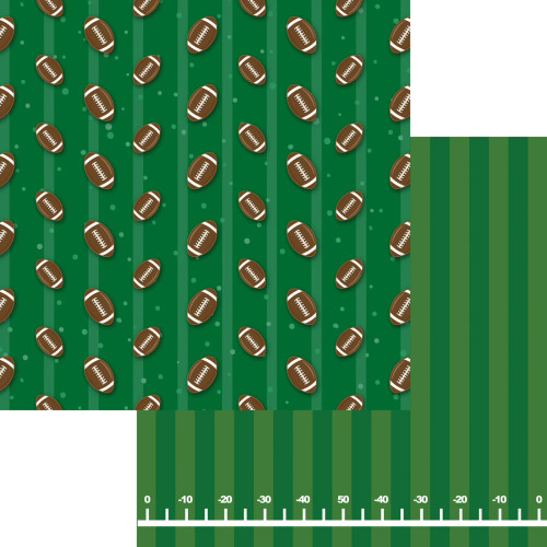 PREORDER - ships April: SSC DESIGNS Sports Beat 12x12 Paper: Field Goal