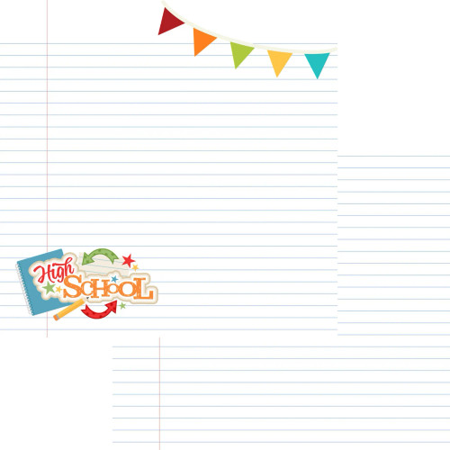 PREORDER - ships April: SSC DESIGNS School Days 12x12 Paper: High School