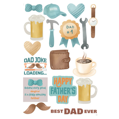 PREORDER - ships April: SSC DESIGNS Best Dad Ever Ephemera