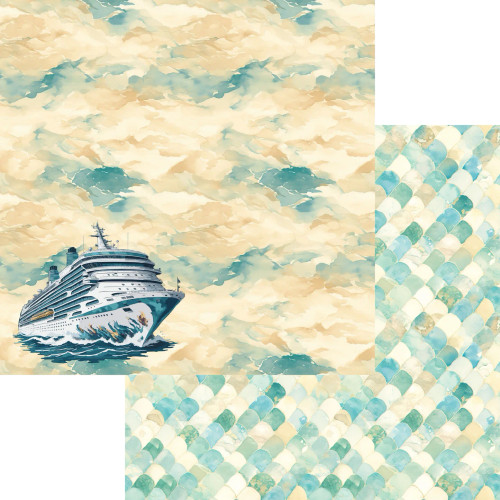 PREORDER - ships April: SSC DESIGNS Beach Dreams 12x12 Paper: Cruising