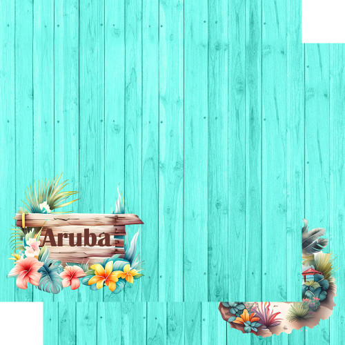 PREORDER - ships April: SSC DESIGNS Island Life 12x12 Paper: Aruba