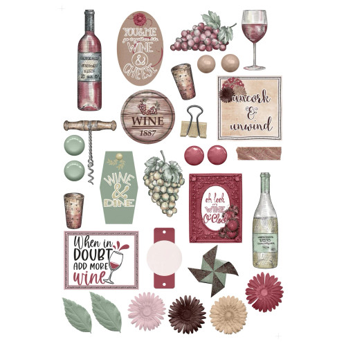 PREORDER - ships April: SSC DESIGNS Wine Time Ephemera