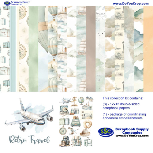PREORDER - ships April: SSC DESIGNS Retro Travel Collection Kit