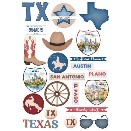 PREORDER - ships April: SSC DESIGNS Texas Ephemera