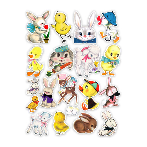 PREORDER - ships April: PRETTY LITTLE STUDIO Vintage Die-Cut Pack - Hopscotch