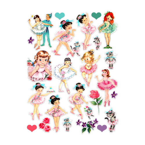 PREORDER - ships April: PRETTY LITTLE STUDIO Vintage Die-Cut Pack - Ballerina