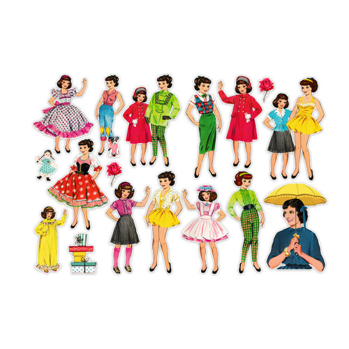 PREORDER - ships April: PRETTY LITTLE STUDIO Vintage Large Die-Cut Pack - Nancy & Sherry