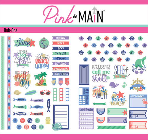 PREORDER - ships March: PINK & MAIN Rub-Ons: June