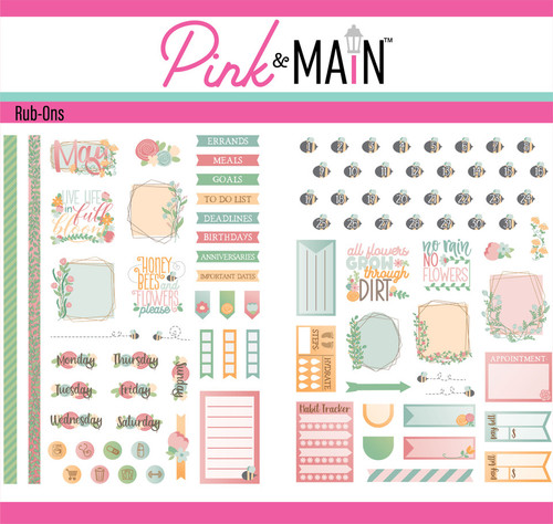 PREORDER - ships March: PINK & MAIN Rub-Ons: May