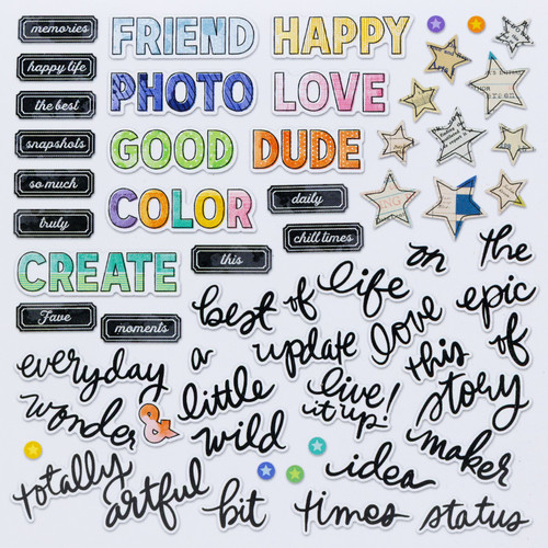 PREORDER - ships mid-March: 49 AND MARKET Chipboard Bits: Artful Moments