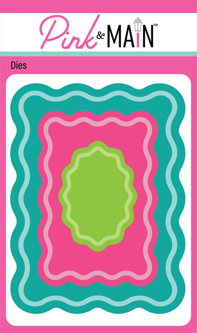 PINK & MAIN Metal Dies: Wavy Frames
