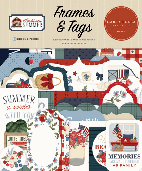 CARTA BELLA Americana Summer Frames & Tags