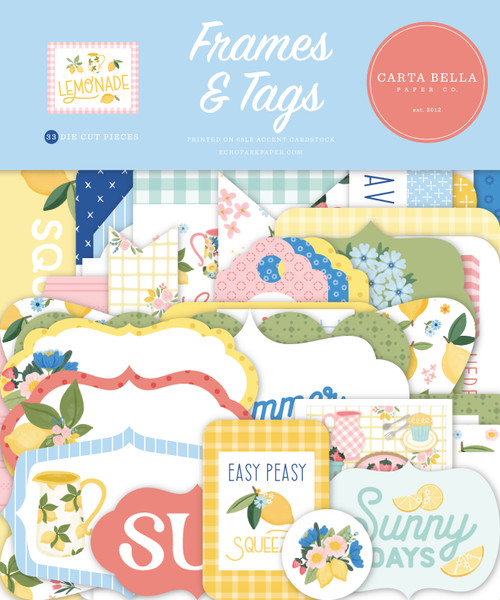 CARTA BELLA Lemonade Frames & Tags