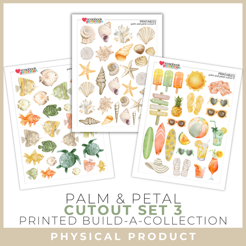 SCRAPBOOK GENERATION Printed Printables - Palm & Petal | Cutout Set 3