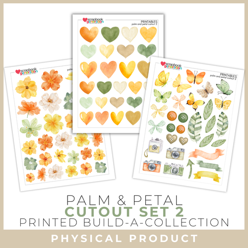 SCRAPBOOK GENERATION Printed Printables - Palm & Petal | Cutout Set 2