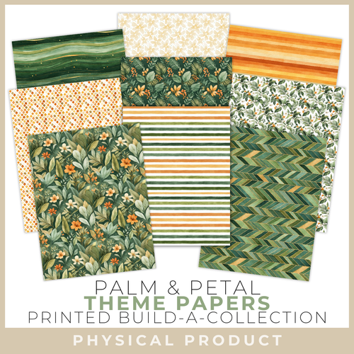 SCRAPBOOK GENERATION Printed Printables - Palm & Petal | Theme Papers