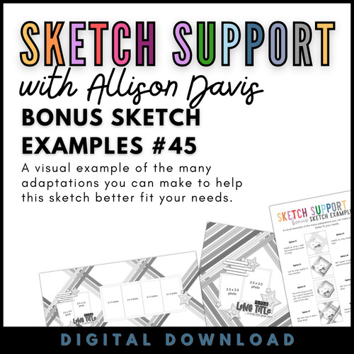 DIGITAL DOWNLOAD: Allison Davis for SG | Sketch Support Bonus Sketch Examples #45