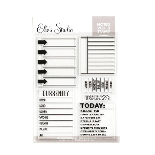 ELLE'S STUDIO Clear Stamps: General | Noted Vol. 3