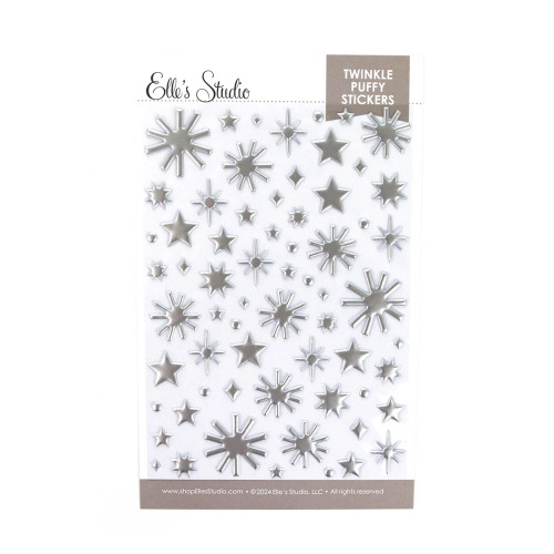 ELLE'S STUDIO Puffy Stickers: General | Twinkle - Silver