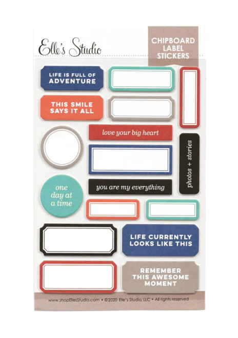 ELLE'S STUDIO Chipboard Stickers: General | Chipboard Label