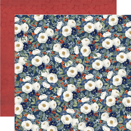PREORDER - ships May: SIMPLE STORIES Simple Vintage Land of the Free 12x12 Paper: Home & Heart
