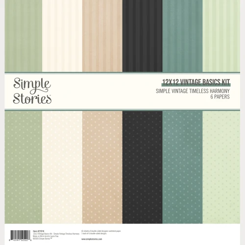 PREORDER - ships May: SIMPLE STORIES Simple Vintage Timeless Harmony Vintage Basics Kit