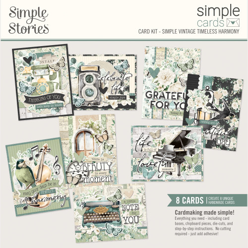 PREORDER - ships May: SIMPLE STORIES Simple Vintage Timeless Harmony Simple Cards Card Kit