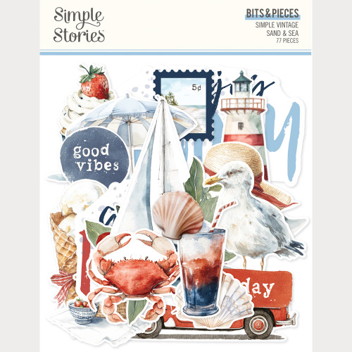 PREORDER - ships May: SIMPLE STORIES Simple Vintage Sand & Sea Bits & Pieces