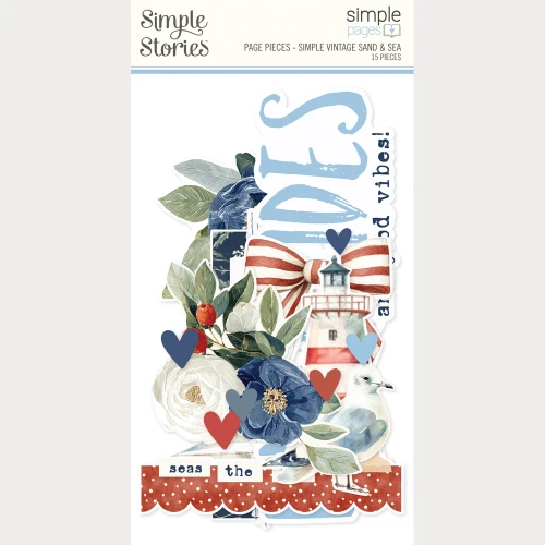 PREORDER - ships May: SIMPLE STORIES Simple Vintage Sand & Sea Page Pieces