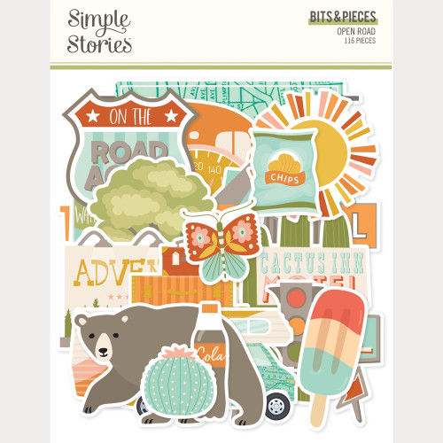 PREORDER - ships May: SIMPLE STORIES Open Road Bits & Pieces