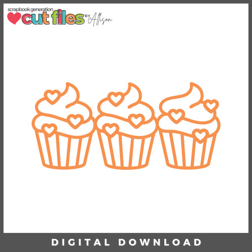 DIGITAL DOWNLOAD: Cut Files by Allison - Cupcakes