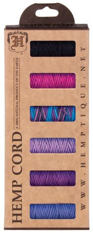 HEMPTIQUE Hemp Cord Mini Spools: Ocean Sunset