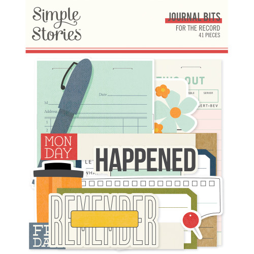 SIMPLE STORIES For The Record Journal Bits & Pieces