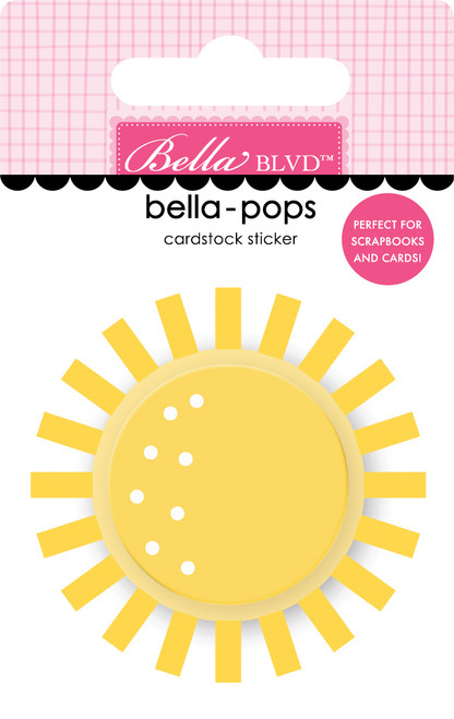 PREORDER - ships May: BELLA BLVD Bella-Pops 3D Stickers - Sunny (coordinates with Adventure Awaits)