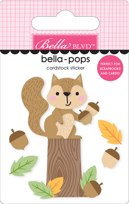 PREORDER - ships May: BELLA BLVD Adventure Awaits Bella-Pops 3D Stickers - Nutty Little Friend
