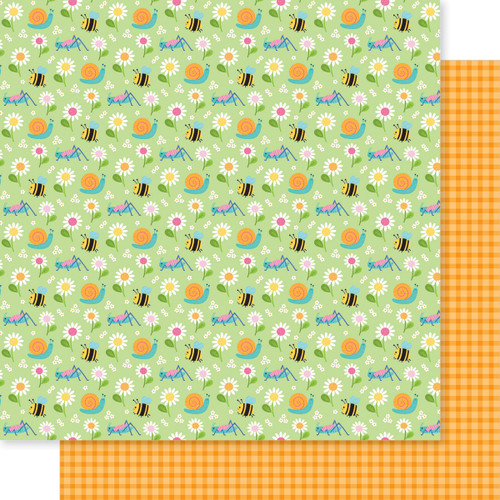 PREORDER - ships May: BELLA BLVD Walking On Sunshine 12x12 Paper - Buzzin' & Bloomin'