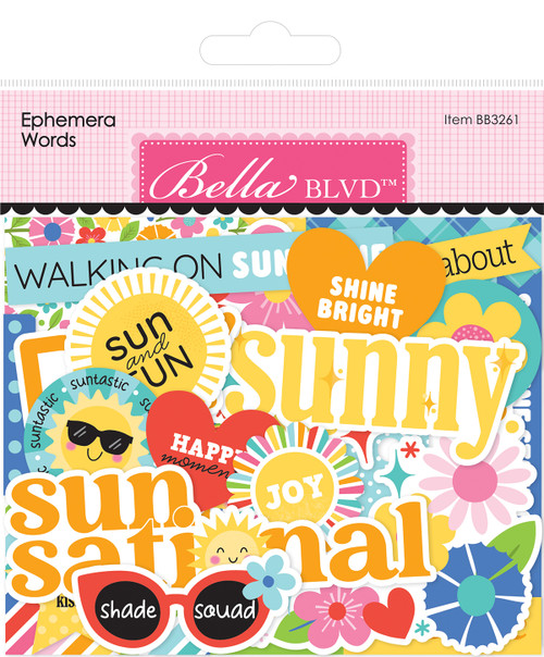 PREORDER - ships May: BELLA BLVD Walking On Sunshine Ephemera Words