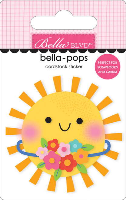 PREORDER - ships May: BELLA BLVD Walking On Sunshine Bella-Pops 3D Stickers - Rays and Roses